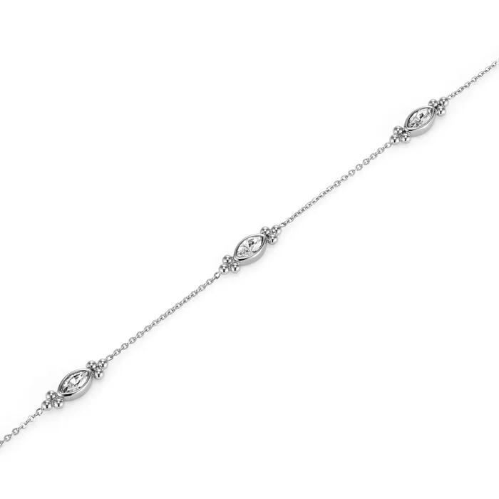 Women Bracelets Olivia Burton Dainty Silver Tone Bracelet