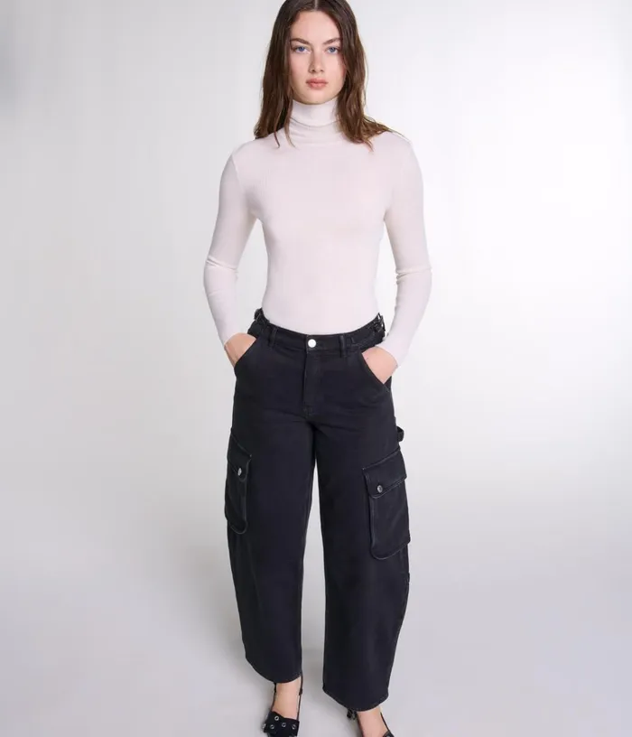 Women Cargo Jeans Maje Pants and Jeans