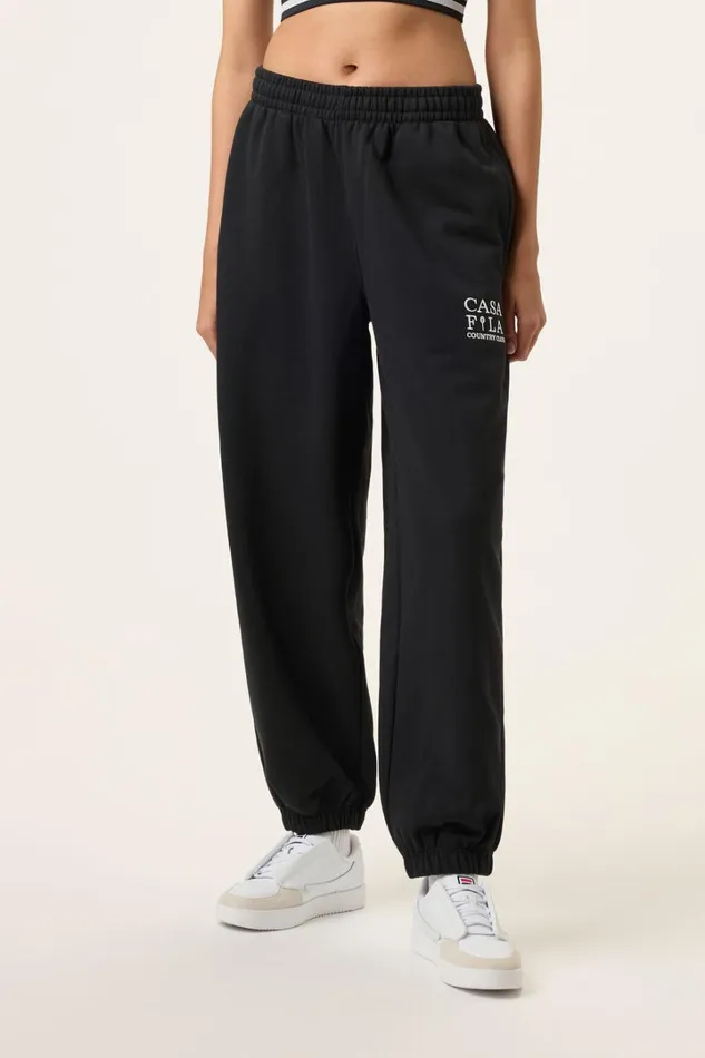 Women CASA FILA Country Club Jogger 001 Black Fila Matching Sets Women CASA FILA Country Club Jogger 001 Black Fila Matching Sets