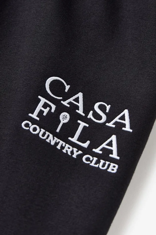Women CASA FILA Country Club Jogger 001 Black Fila Matching Sets Women CASA FILA Country Club Jogger 001 Black Fila Matching Sets