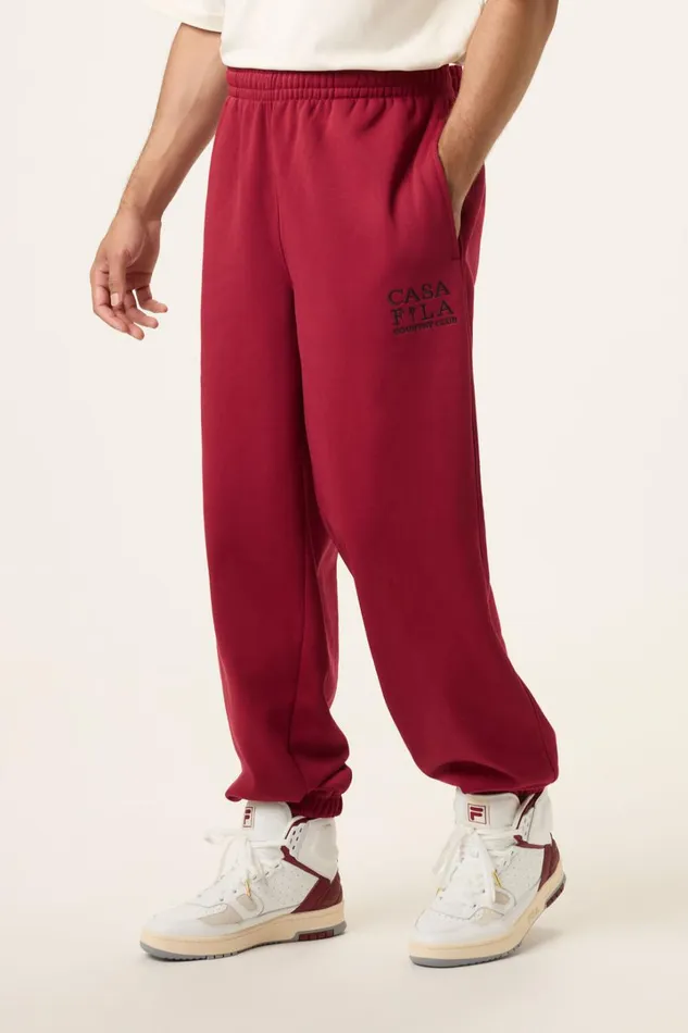 Women CASA FILA Country Club Jogger 600 Tinetan Red Fila Pants and Shorts Women CASA FILA Country Club Jogger 600 Tinetan Red Fila Pants and Shorts