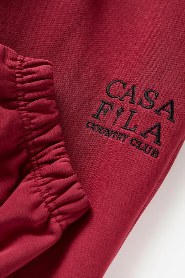 Women CASA FILA Country Club Jogger 600 Tinetan Red Fila Pants and Shorts Women CASA FILA Country Club Jogger 600 Tinetan Red Fila Pants and Shorts