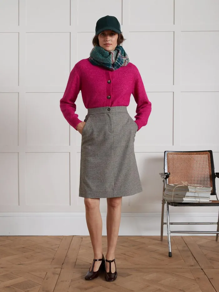 Women Clothing Cyrillus Wool An Alpaca Cardigan Rose