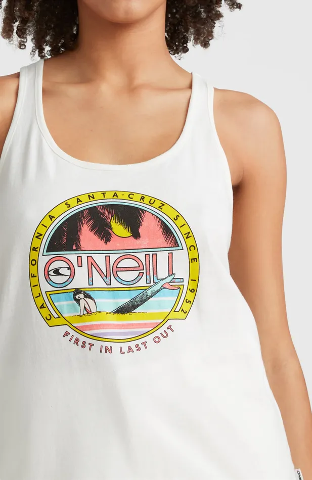 Women Connective Graphic Tanktop White O039Neill TShirts and Tops Women Connective Graphic Tanktop White O039Neill TShirts and Tops