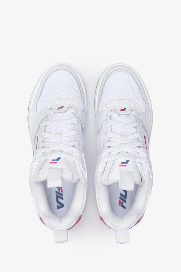 Women Corda 149 White Hot Pink Coronet Blue Fila Sneakers