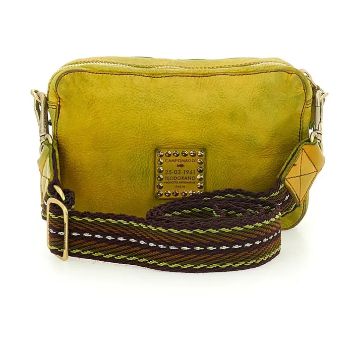 Women Crossbody Bags Campomaggi Kura Yellow Women Crossbody Bags Campomaggi Kura Yellow