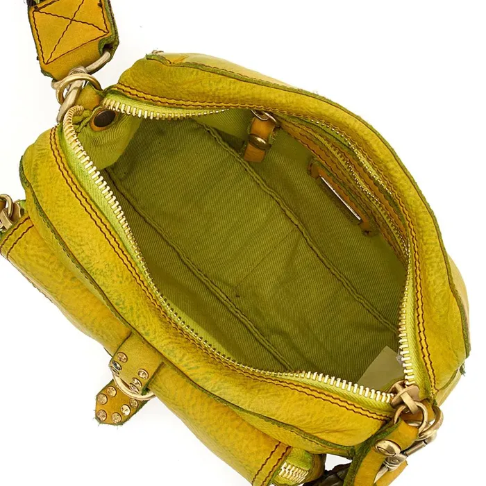 Women Crossbody Bags Campomaggi Kura Yellow Women Crossbody Bags Campomaggi Kura Yellow