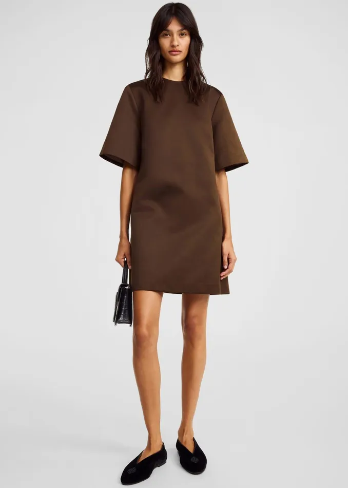 Women Dresses The Frankie Shop By Malene Birger Harperz Dress 8211 Dark Mahogany