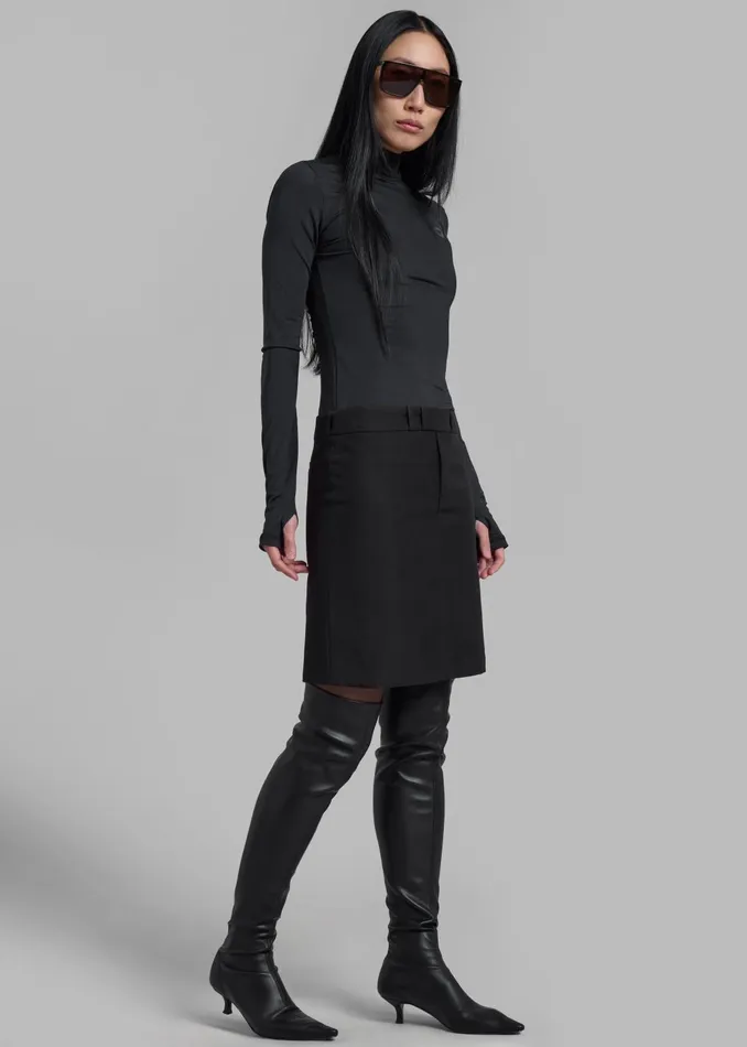 Women Dresses The Frankie Shop Coperni Hybrid Tailored Dress 8211 Black