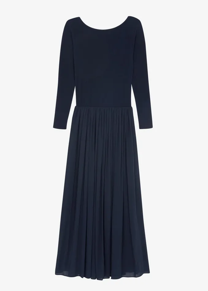 Women Dresses The Frankie Shop Odette Gathered Skirt Maxi Dress 8211 Navy