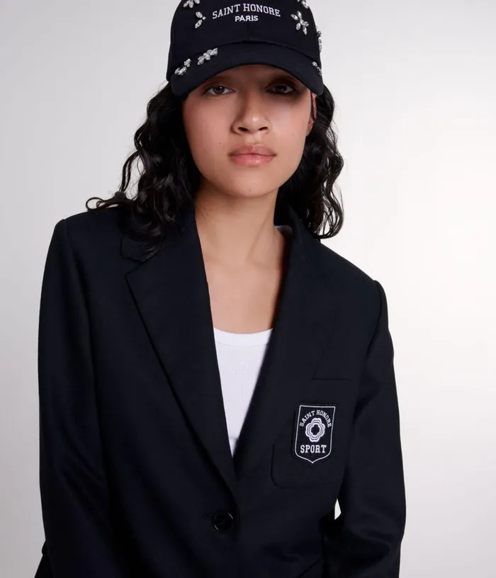 Women Embroidered Suit Jacket Maje Blazers and Jackets