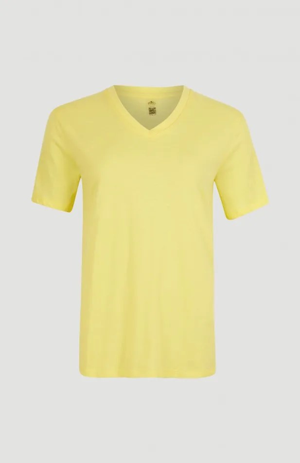 Women Essentials VNeck TShirt Yellow O039Neill TShirts and Tops Women Essentials VNeck TShirt Yellow O039Neill TShirts and Tops