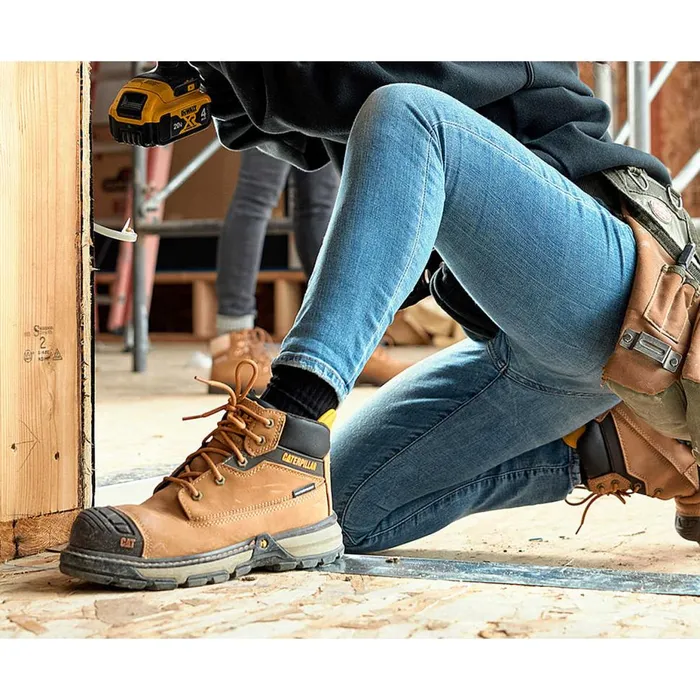 Women Excavator Superlite Waterproof Carbon Composite Toe Work Boot Cat Footwear Boots