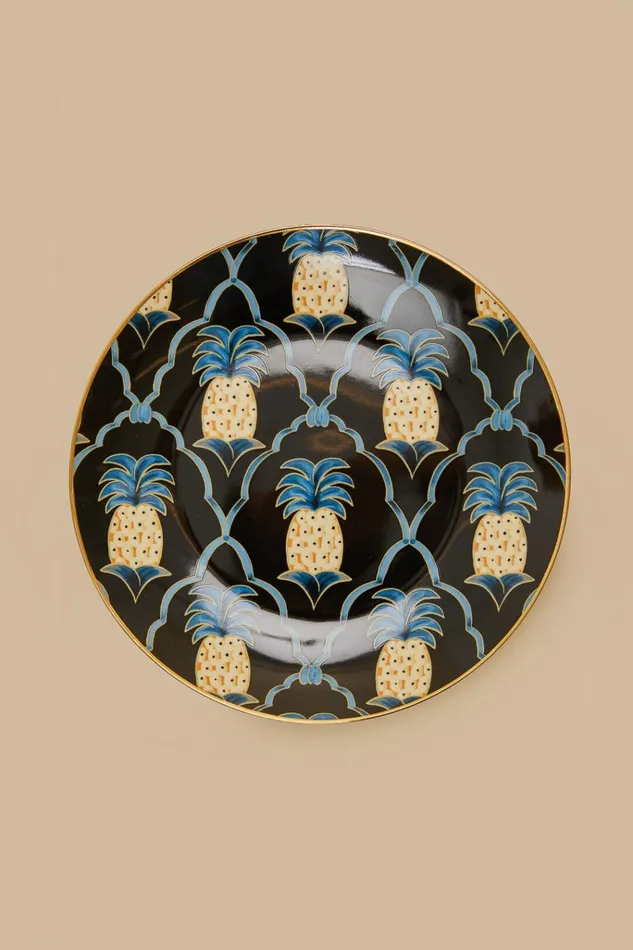 Women Farm Rio Gifts Romantic Pineapple Dessert Plate