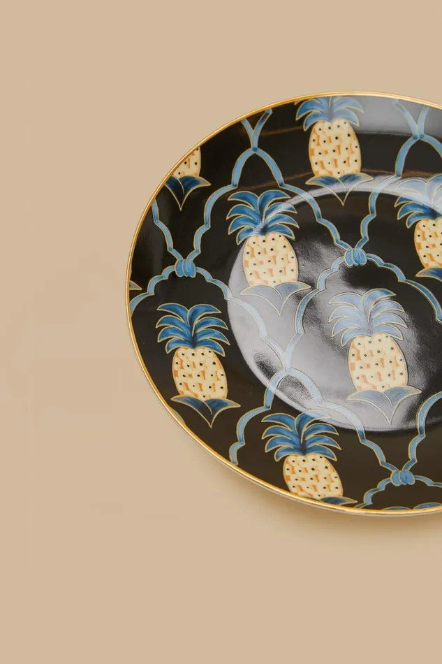 Women Farm Rio Gifts Romantic Pineapple Dessert Plate