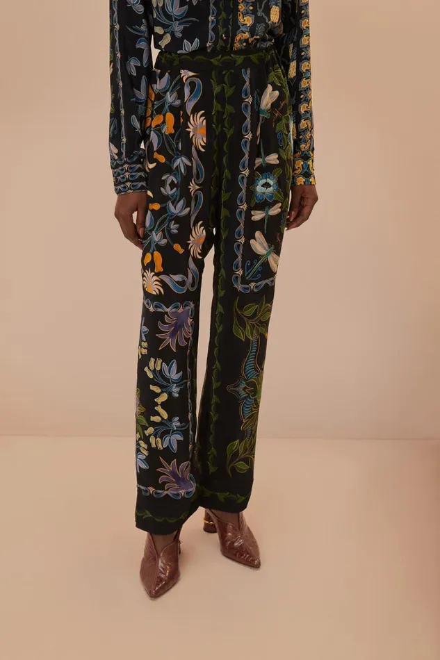 Women Farm Rio Pants Black Winter Garden Pajama Pants