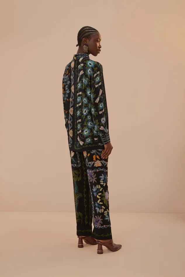 Women Farm Rio Pants Black Winter Garden Pajama Pants