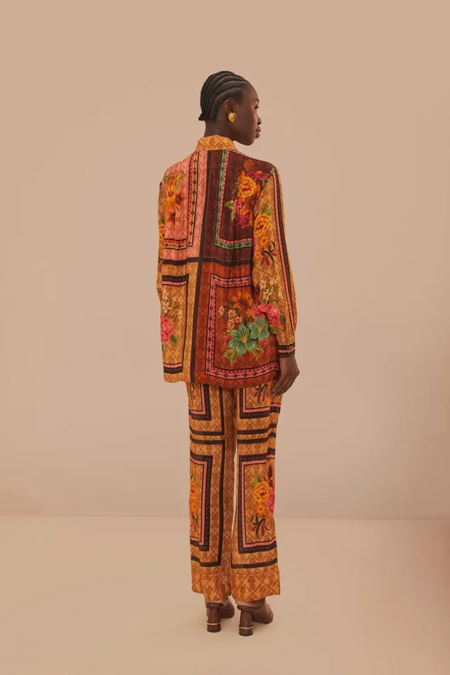 Women Farm Rio Pants Brown Charming Garden Scarves Pants
