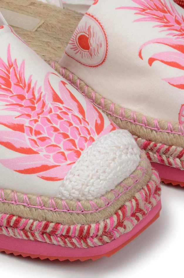 Women Farm Rio Sandals Pink Fruit Juice Espadrille Platform Sandal Women Farm Rio Sandals Pink Fruit Juice Espadrille Platform Sandal