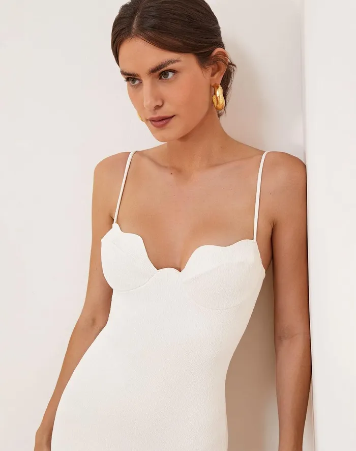 Women Firenze Lou Midi Dress 8211 Off White ViX Paula Hermanny Dresses