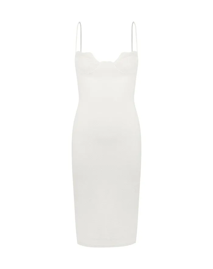 Women Firenze Lou Midi Dress 8211 Off White ViX Paula Hermanny Dresses