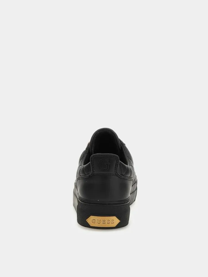 Women Genza Quilted Sneakers Black Guess Sneakers