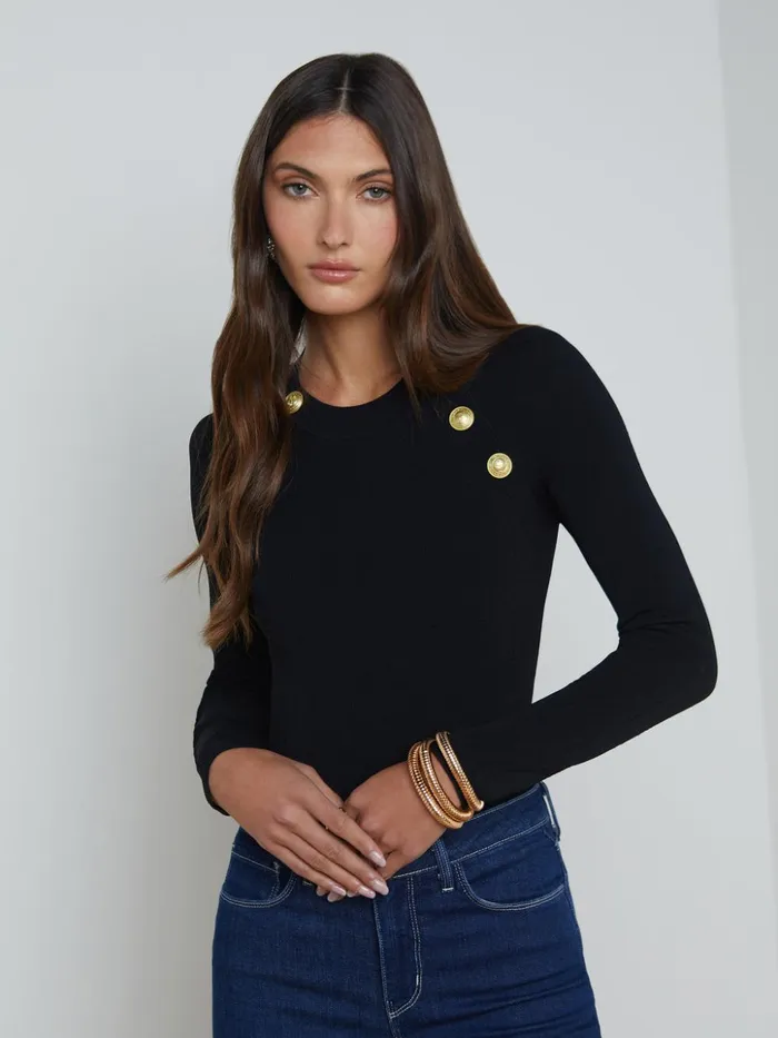 Women Gretchen Pullover Blackgold L039Agence Knitwear