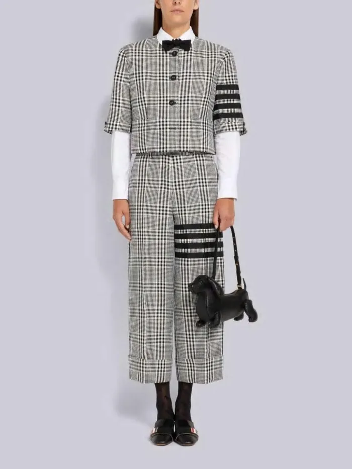 Women Hectormotif Tights Black Thom Browne Socks Women Hectormotif Tights Black Thom Browne Socks