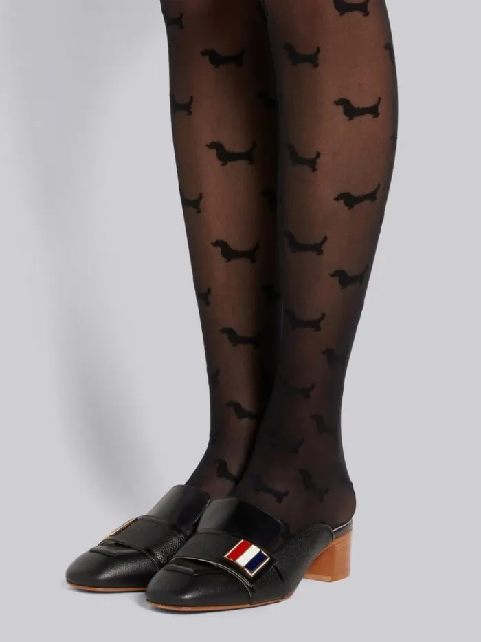 Women Hectormotif Tights Black Thom Browne Socks Women Hectormotif Tights Black Thom Browne Socks