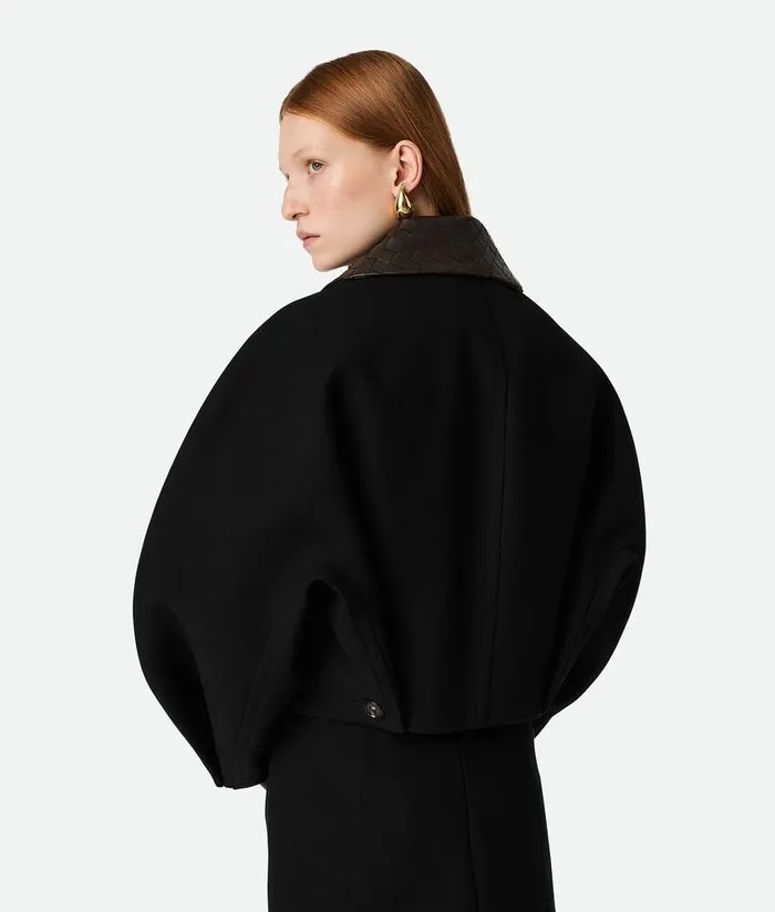 Women Jackets Bottega Veneta Cotton Cropped Jacket Black