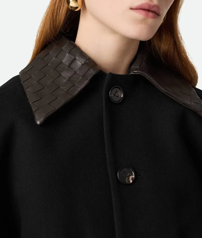 Women Jackets Bottega Veneta Cotton Cropped Jacket Black