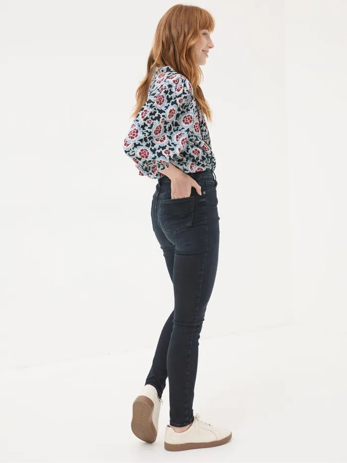 Women Jeans Fat Face Harlow Denim Dark Blue Highwaist Skinny Jeans Women Jeans Fat Face Harlow Denim Dark Blue Highwaist Skinny Jeans