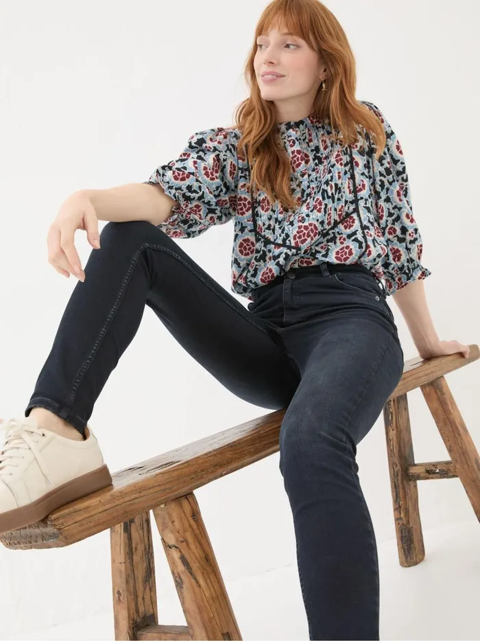 Women Jeans Fat Face Harlow Denim Dark Blue Highwaist Skinny Jeans Women Jeans Fat Face Harlow Denim Dark Blue Highwaist Skinny Jeans