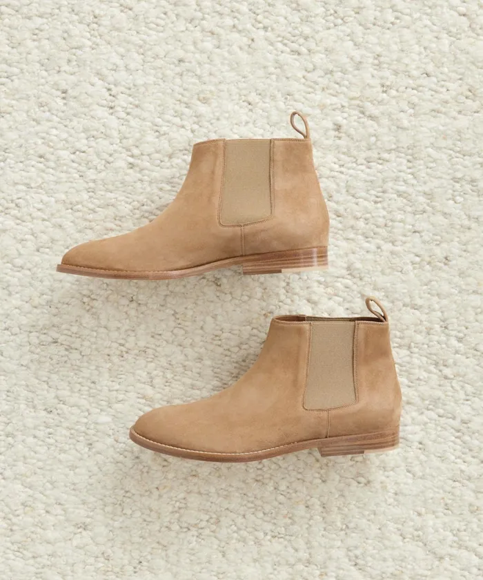 Women Jenni Kayne Boots Suede Chelsea Boot Dark Sand