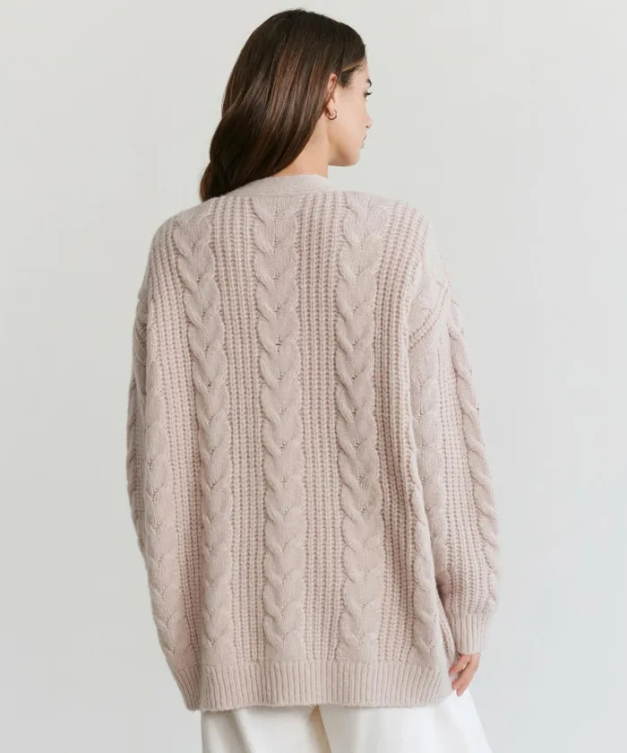 Women Jenni Kayne Cardigans Cable Cocoon Cardigan Blush