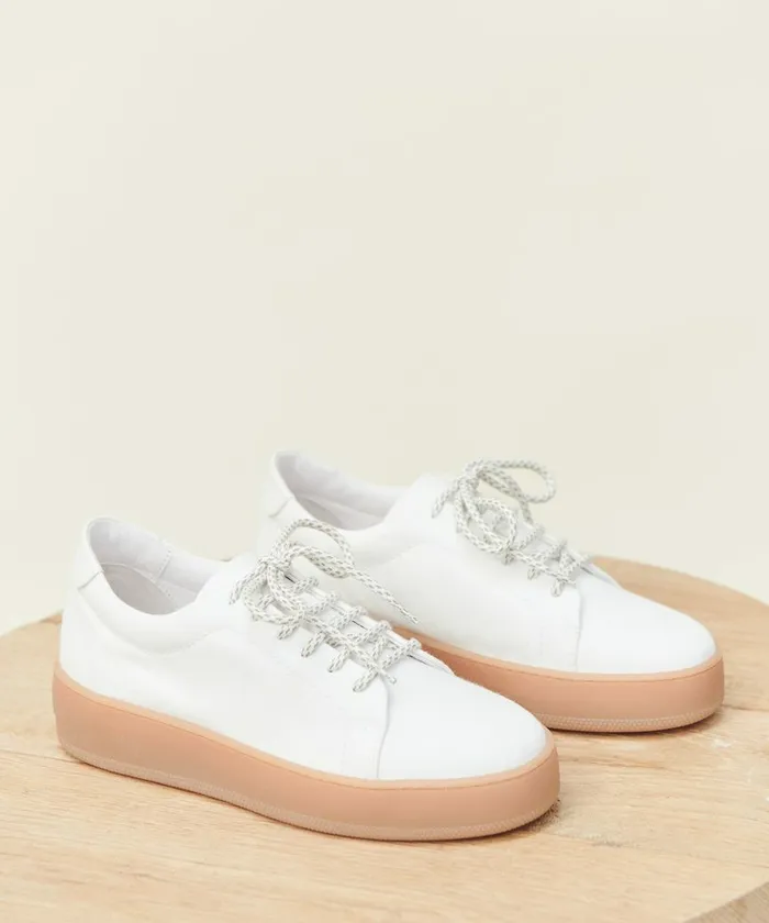 Women Jenni Kayne Flats and Loafers Canvas Skater Sneaker Cream