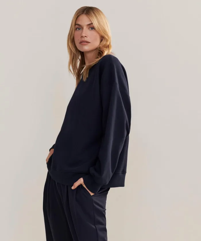 Women Jenni Kayne Lounge and Sweatshirts Marina Sweatshirt Navy