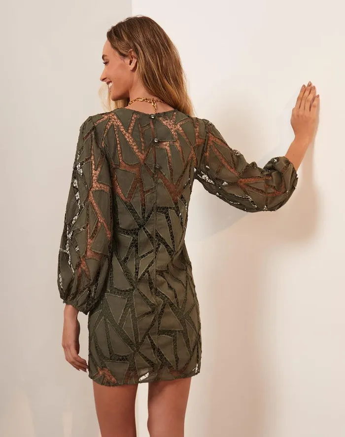 Women Julieta Short Dress 8211 Evergreen ViX Paula Hermanny Dresses