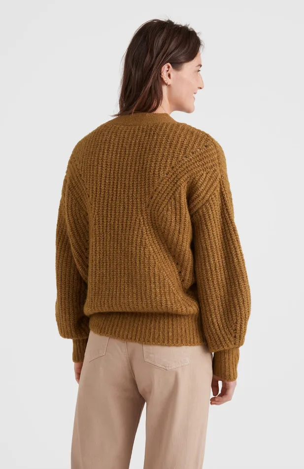 Women Knit Cardigan Brown O039Neill Sweaters and Hoodies Women Knit Cardigan Brown O039Neill Sweaters and Hoodies