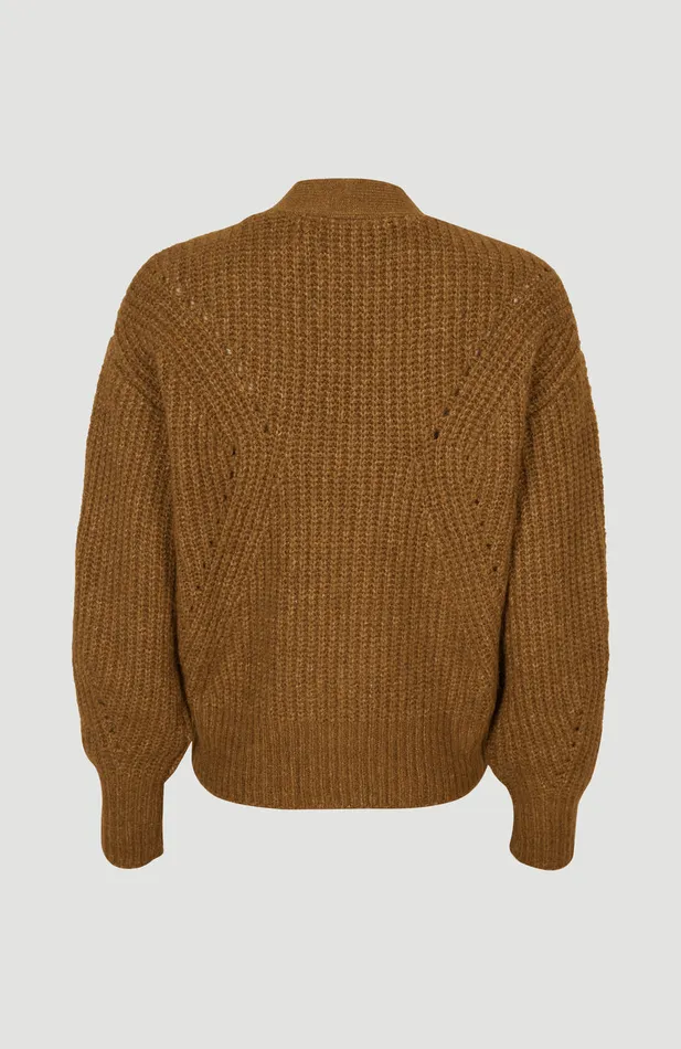 Women Knit Cardigan Brown O039Neill Sweaters and Hoodies Women Knit Cardigan Brown O039Neill Sweaters and Hoodies