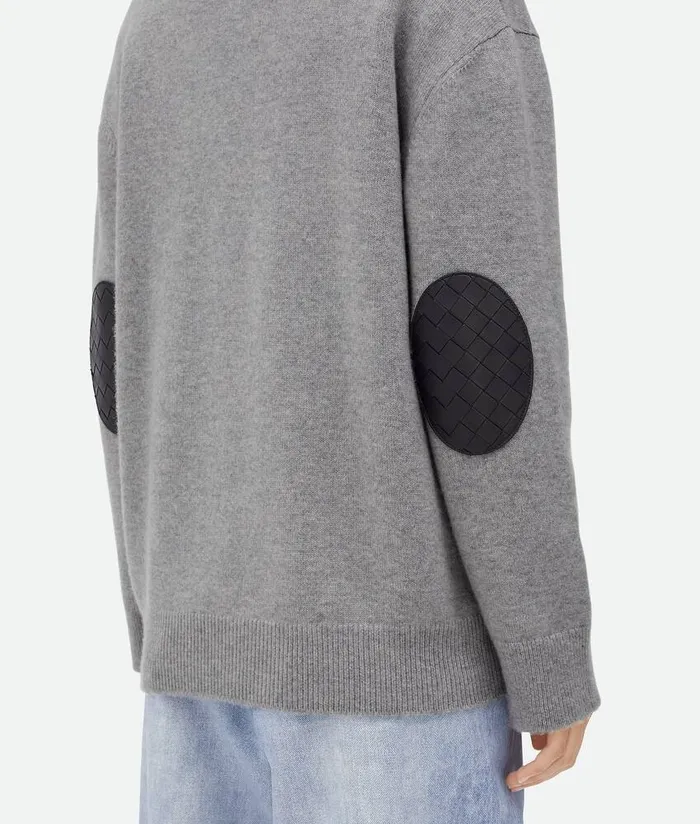 Women Knitwear Bottega Veneta Cashmere Cardigan Light Grey Melange