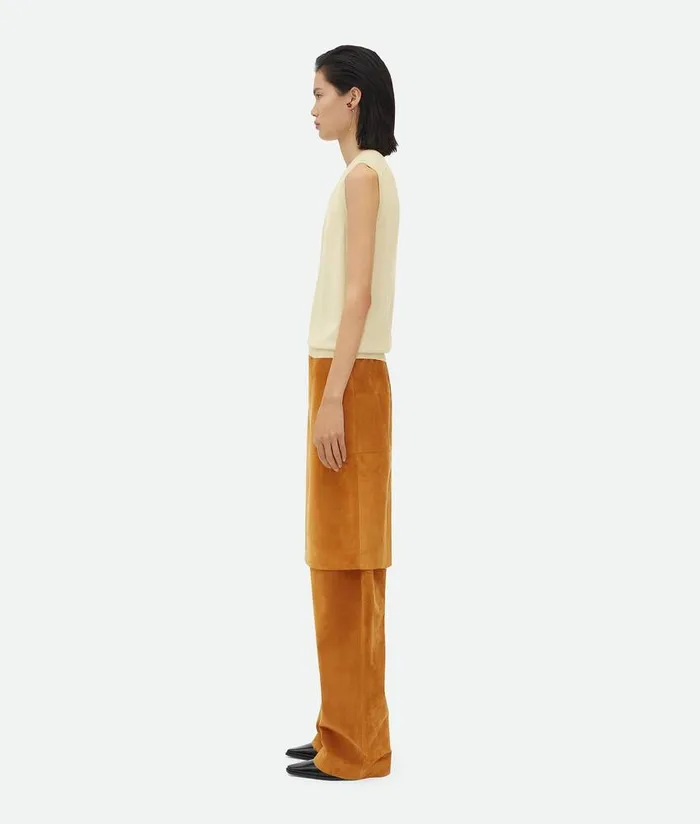 Women Knitwear Bottega Veneta Light Fine Cashmere Gilet Daffodil