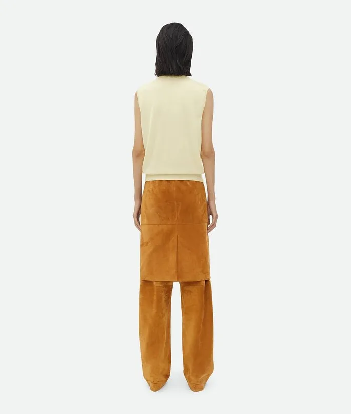 Women Knitwear Bottega Veneta Light Fine Cashmere Gilet Daffodil