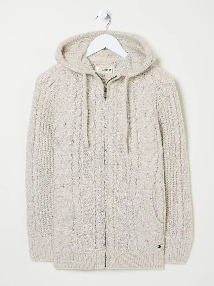 Women Knitwear Fat Face Alicia Ivory Hoodie