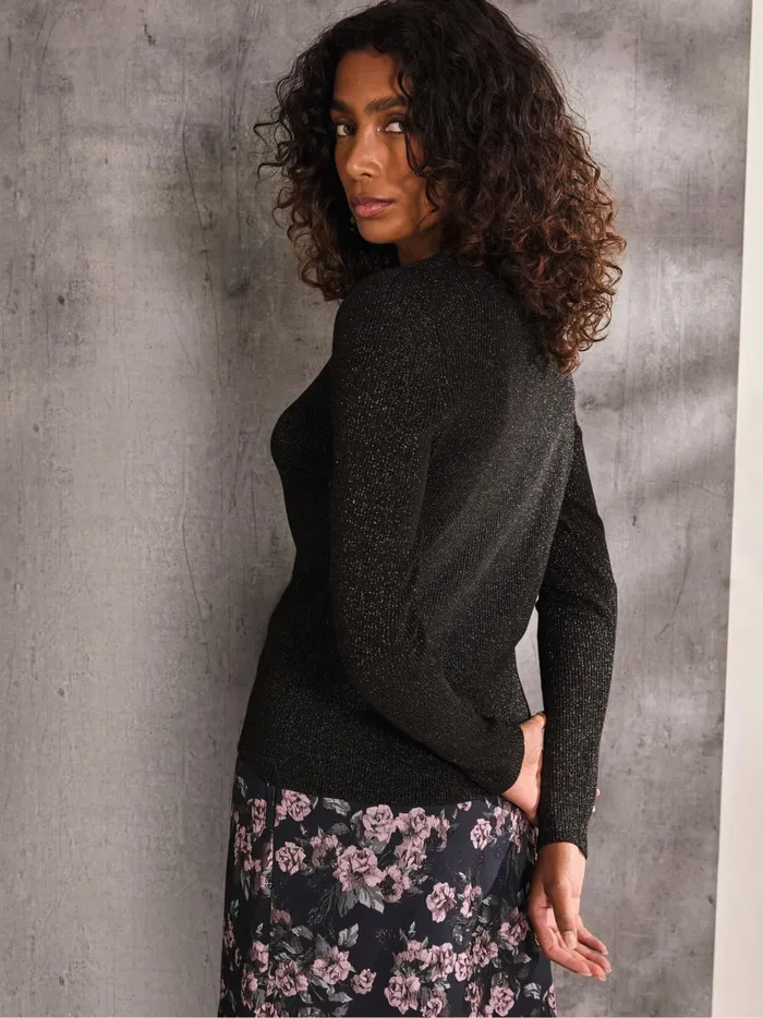 Women Knitwear Fat Face Black Corine Cardigan Women Knitwear Fat Face Black Corine Cardigan