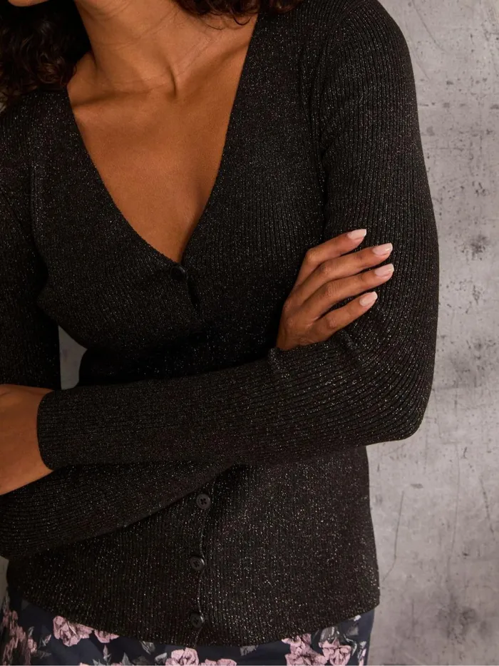 Women Knitwear Fat Face Black Corine Cardigan Women Knitwear Fat Face Black Corine Cardigan