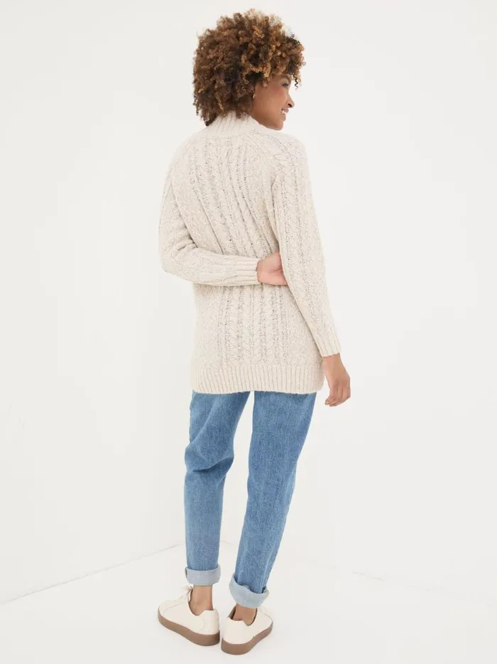 Women Knitwear Fat Face Ivory Alicia VNeck Tunic Women Knitwear Fat Face Ivory Alicia VNeck Tunic