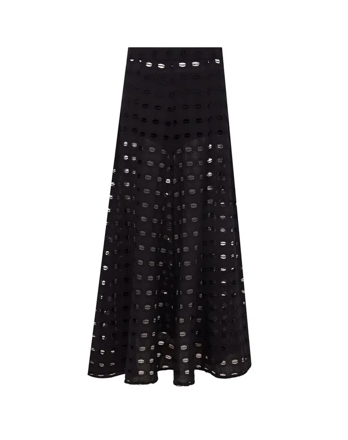 Women Lauren Long Skirt 8211 Black ViX Paula Hermanny Bottoms
