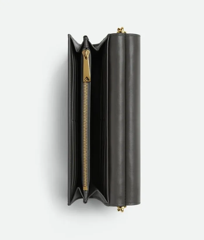 Women Long Wallets Bottega Veneta Solstice Large Flap Wallet Lapilli