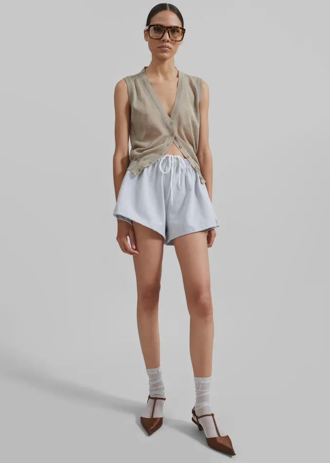 Women Loungewear The Frankie Shop Gemma Mini Lounge Shorts 8211 Grey